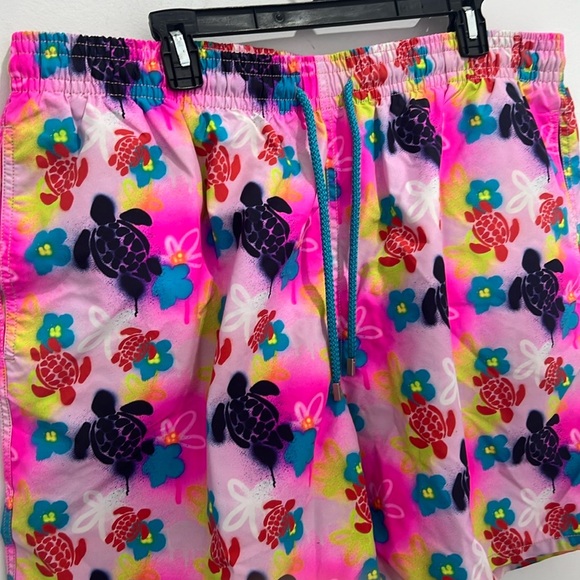 Vilebrequin Other - Vilebrequin Moorea Pink Okoa 1988 Turtles Graffiti Swim Shorts Men’s 4X-Large